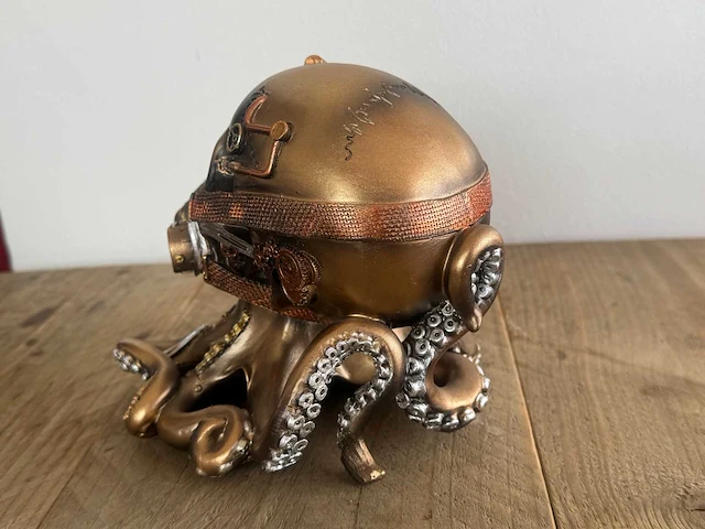 Skull octopus steampunk h14cm - afbeelding 2 van  3