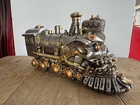 Skull trein steampunk h14,5cm - afbeelding 1 van  3