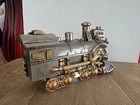 Skull trein steampunk h14,5cm - afbeelding 3 van  3