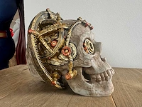 Skull wetenschap steampunk h17cm - afbeelding 4 van  4
