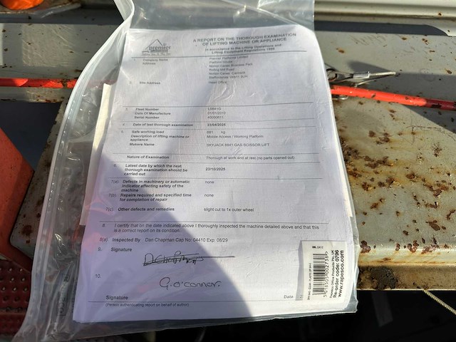 Skyjack - 2009 - sj-8841 - hoogwerker - afbeelding 32 van  39