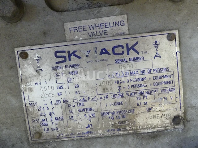 Skyjack sji 4620 elektrische schaarhoogwerker - afbeelding 2 van  7