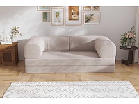 Slaapbank - beige fluweel - afbeelding 3 van  7