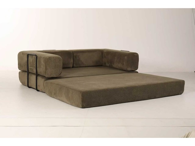 Slaapbank - corduroy charcoal grey - afbeelding 4 van  10