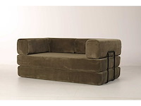 Slaapbank - corduroy charcoal grey - afbeelding 6 van  10