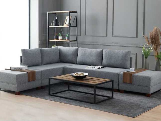 Slaapbank links - grijs - afbeelding 1 van  9