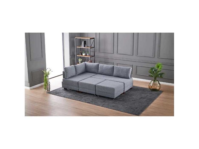 Slaapbank links - grijs - afbeelding 6 van  9