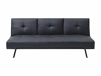 Slaapbank slaapbank - zwart imitatie - afbeelding 6 van  11