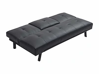 Slaapbank slaapbank - zwart imitatie - afbeelding 9 van  11