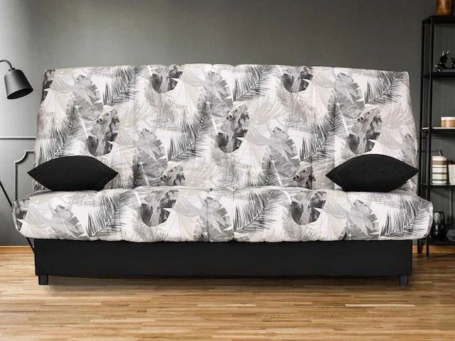 Slaapbank slaapbank in jungle print stof - afbeelding 1 van  4