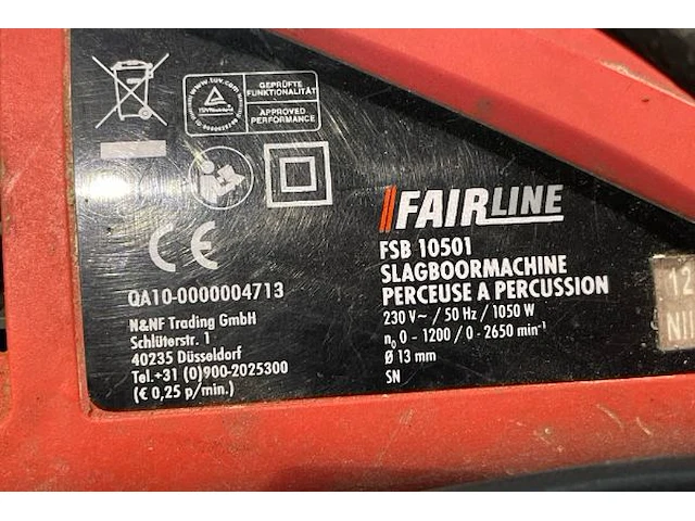 Slagboormachine fairtine - afbeelding 2 van  2