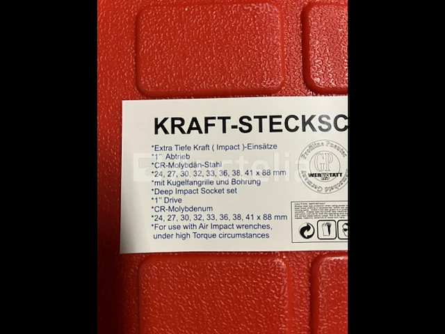 Slagdoppenset 1 aansluiting 24-41mm - afbeelding 1 van  3