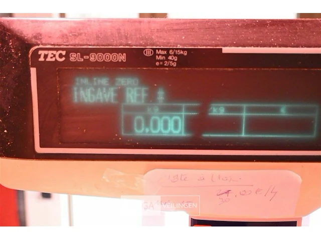 Slagerij weegkassa tec sl-9000n - afbeelding 3 van  5