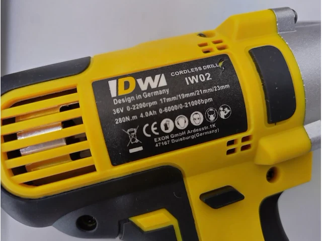 Slagmoersleutel accu 18 volt dw - afbeelding 4 van  6