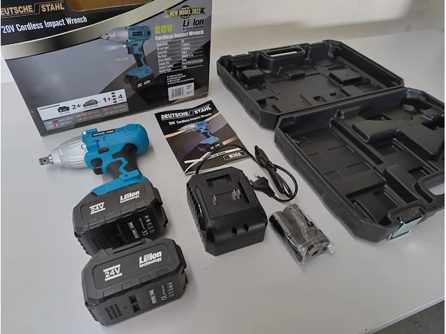 Slagmoersleutel accu 20 volt deutsche stahl - afbeelding 1 van  5