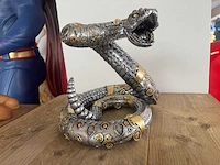 Slang steampunk h23cm silver - afbeelding 1 van  3