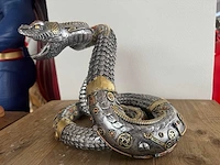 Slang steampunk h23cm silver - afbeelding 2 van  3