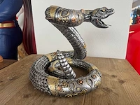 Slang steampunk h23cm silver - afbeelding 3 van  3