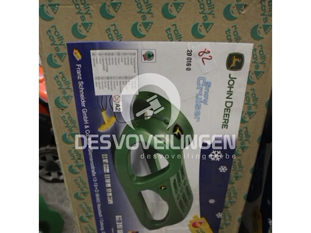 Slede groen john deere - afbeelding 1 van  1