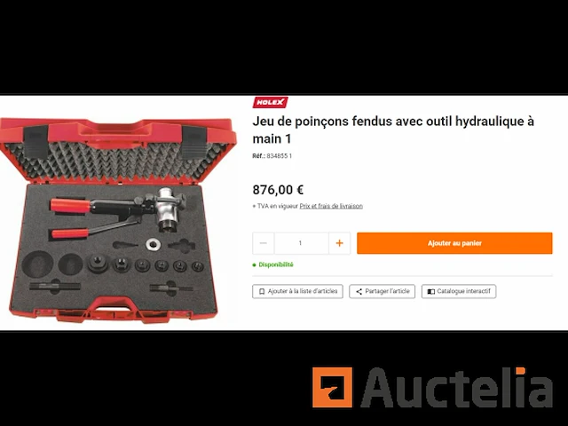 Sleufponsset met hydraulisch handgereedschap holex - afbeelding 1 van  12