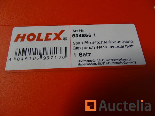 Sleufponsset met hydraulisch handgereedschap holex - afbeelding 7 van  12