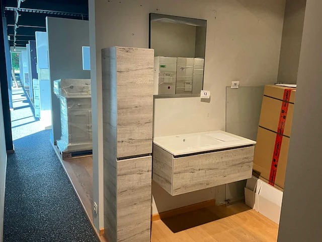 Sleurs flex wastafel met spiegel - afbeelding 1 van  6