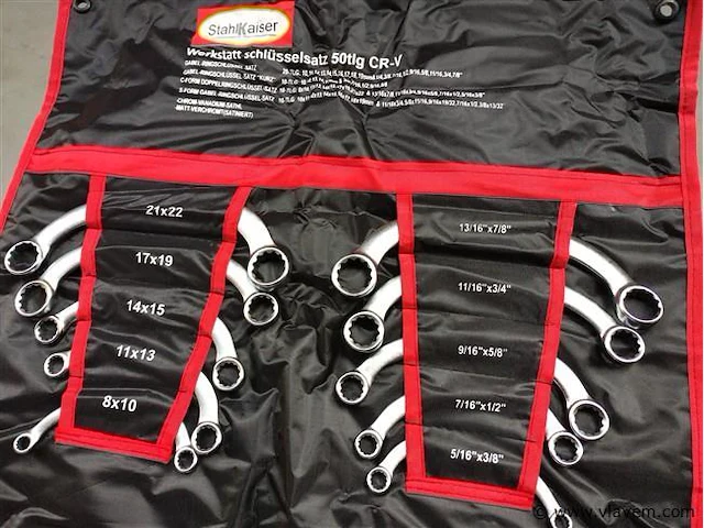 Sleutelset, metrisch+inch, 50 delig - afbeelding 4 van  6