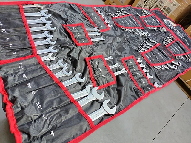 Sleutelset, metrisch+inch, 50 delig - afbeelding 1 van  6