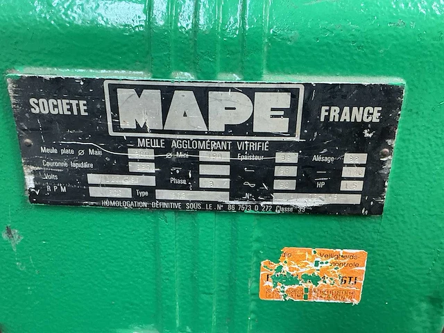 Slijp- en afbraammachine - afbeelding 5 van  5