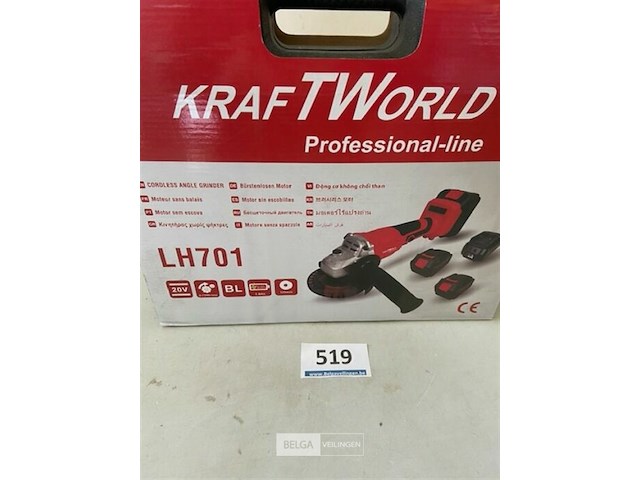 Slijpschijf op batterij 125mm 20v 3,0ah - afbeelding 1 van  3