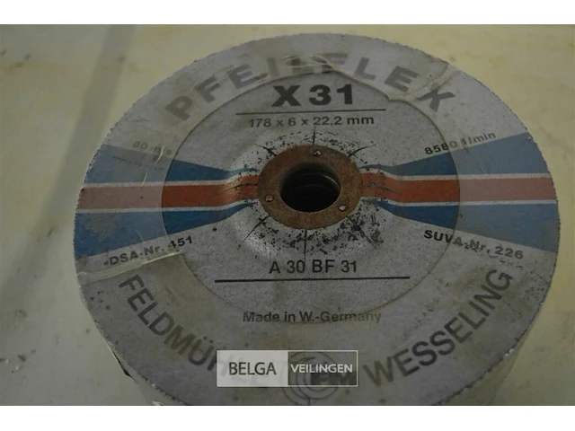 Slijpschijven 178x6x22,2mm - afbeelding 2 van  2