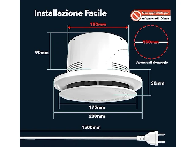 Slueli 150mm afzuigventilator - afbeelding 2 van  6