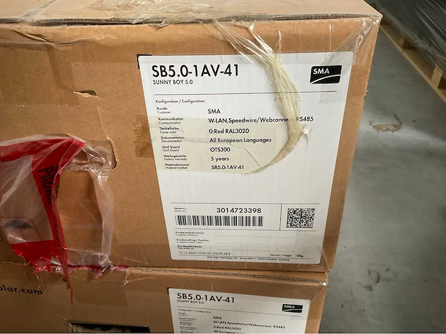Sma - 2023 - sb 5.0-1av-41 w-lan - omvormer (5x) - afbeelding 7 van  7