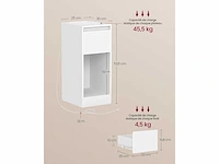 Smal nachtkastje - bijzettafel (x2) - afbeelding 3 van  5