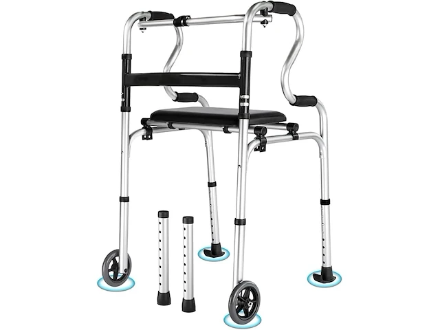 Smalle rollator vaste voet of wielen - afbeelding 1 van  6