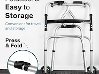 Smalle rollator vaste voet of wielen - afbeelding 4 van  6