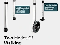 Smalle rollator vaste voet of wielen - afbeelding 6 van  6