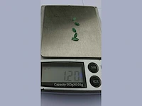 Smaragd marquise vormig-5 natuurlijk groen gedolven -1.2cts - afbeelding 2 van  4