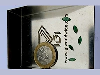 Smaragd marquise vormig-5 natuurlijk groen gedolven -1.2cts - afbeelding 3 van  4