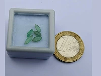 Smaragd marquise vormig-5 natuurlijk groen gedolven -1.2cts - afbeelding 4 van  4