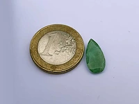 Smaragd peervormig-natuurlijk groen gedolven -2.35cts - afbeelding 3 van  5