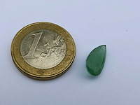Smaragd peervormig-natuurlijk groen gedolven -2.75cts - afbeelding 5 van  5