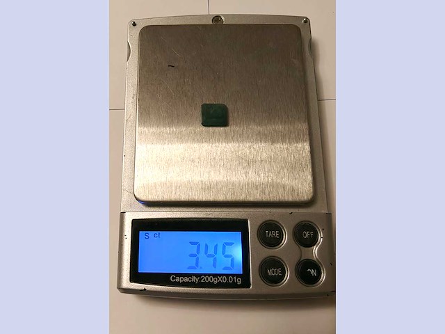 Smaragd rechthoekig gevormd-natuurlijk groen gedolven -3.45cts - afbeelding 4 van  6