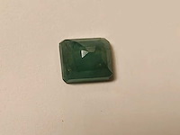 Smaragd rechthoekig gevormd-natuurlijk groen gedolven -3.45cts - afbeelding 6 van  6