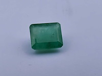 Smaragd rechthoekig gevormd-natuurlijk groen gedolven -3.5cts - afbeelding 1 van  5