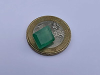 Smaragd rechthoekig gevormd-natuurlijk groen gedolven -3.5cts - afbeelding 5 van  5