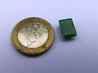 Smaragd rechthoekig gevormd-natuurlijk groen gedolven -3.6cts - afbeelding 3 van  4