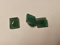 Smaragd rechthoekig vierkant gevormd-3 natuurlijk groen gedolven -4.80cts - afbeelding 3 van  6