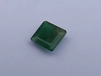 Smaragd vierkant vormig-natuurlijk groen gedolven -2.4cts - afbeelding 1 van  5
