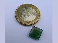 Smaragd vierkant vormig-natuurlijk groen gedolven -2.4cts - afbeelding 4 van  5